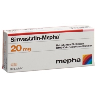 Симвастатин Мефа 20 мг 30 таблеток покрытых оболочкой