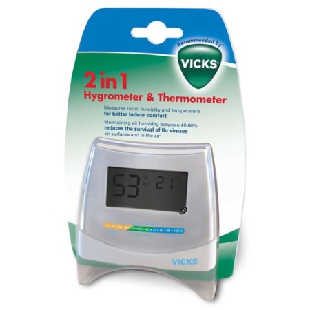 VICKS 2IN1 HYGROMETER+THERMOME