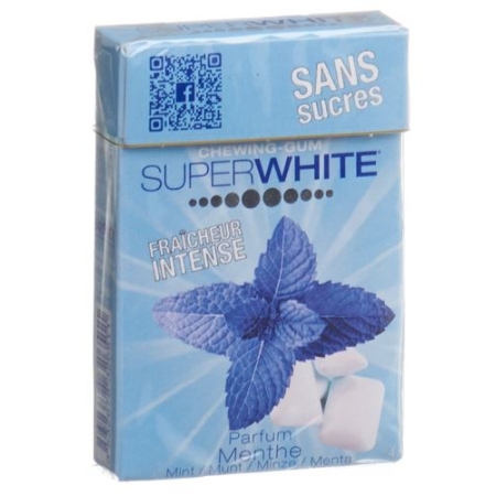 Super White Kaugummis Weisse Zuckerfrei Box 25г Super White Kaugummis Weisse Zuckerfrei Box 25г