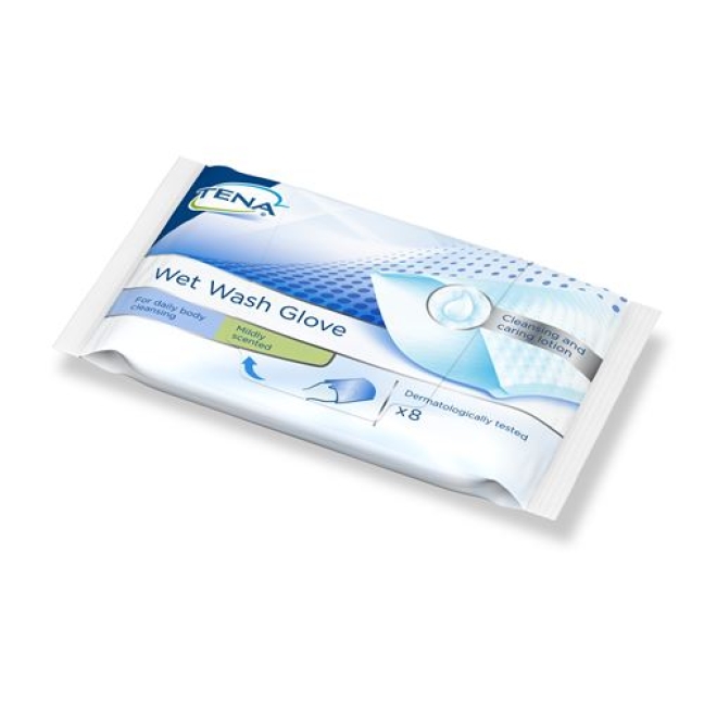 TENA WET WASH GLOVE PARFUEM TENA WET WASH GLOVE PARFUEM