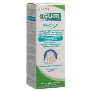 Ополаскиватель для рта GUM SUNSTAR PAROEX 0,06% хлоргексидин 500 мл