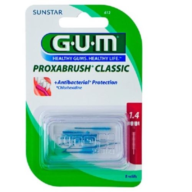 Gum Sunstar Proxabrush Iso 4 1.4мм Cyl Pink 8 штук Gum Sunstar Proxabrush Iso 4 1.4мм Cyl Pink 8 штук