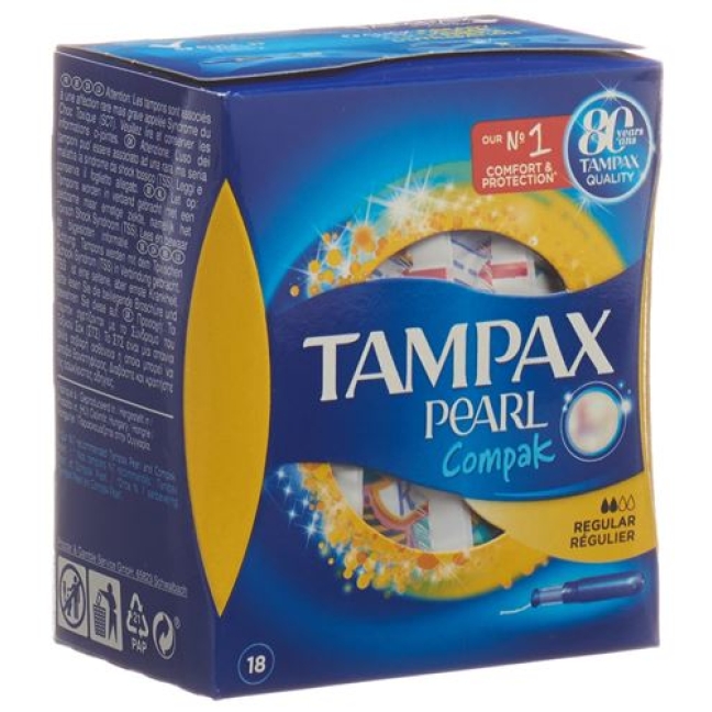 Tampax Tampons Compak Pearl Regular 18 штук