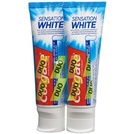 Colgate Sensat White Zahnpasta Duo 2x 75мл