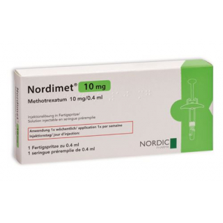 Нордимет раствор для инъекций 10 мг / 0,4 мл предварительно заполненный шприц 0,4 мл