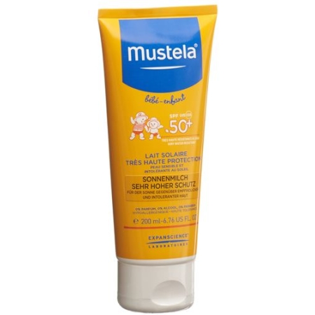 Mustela Sonnenschutz Sonnenmilch SPF 50+ 200мл Mustela Sonnenschutz Sonnenmilch SPF 50+ 200мл