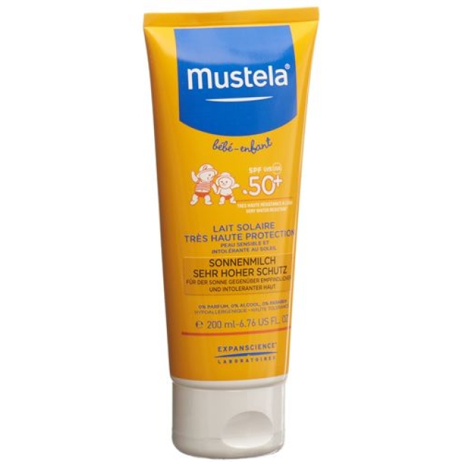 Mustela Sonnenschutz Sonnenmilch SPF 50+ 200мл Mustela Sonnenschutz Sonnenmilch SPF 50+ 200мл