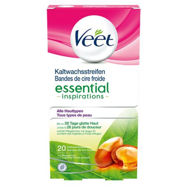 Veet Kaltwachsstreif Beine&korper Essen 10x 2 штуки