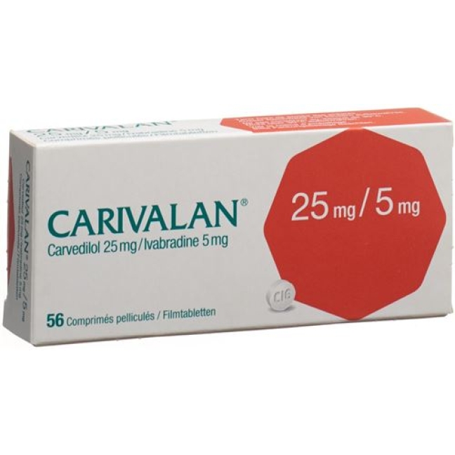 CARIVALAN FILMTABL 25MG/5MG 56 CARIVALAN FILMTABL 25MG/5MG 56