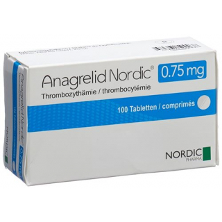 Анагрелид Нордик 0,75 мг 100 таблеток