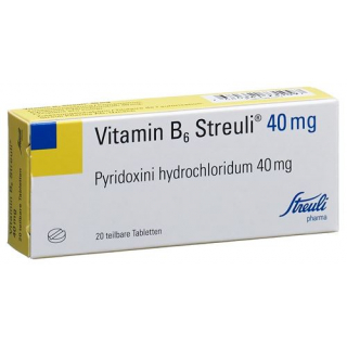 Витамин B6 Штройли 40 мг 20 таблеток