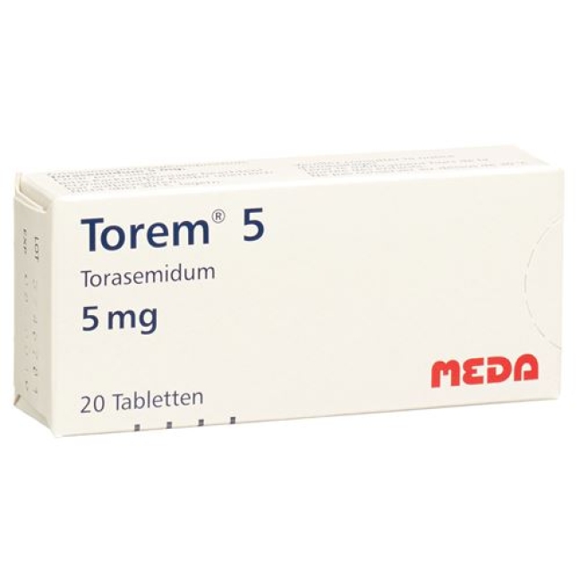 Torem 5 mg 20 tablets Torem 5 mg 20 tablets
