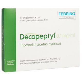 Декапептил 0.1 мг 7 заполненных шприцов