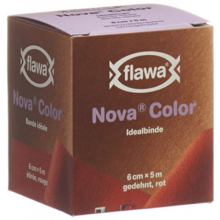 Бинт Flawa Nova Color Ideal 6смх5м красный