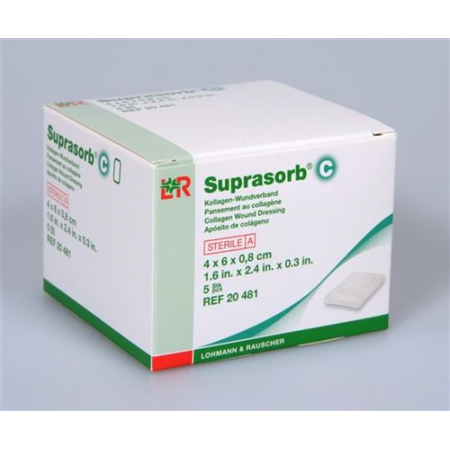 Suprasorb C Kollagenverband 4x6см стерильный 5 штук