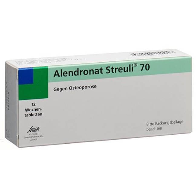 Alendronat Streuli 70 mg 12 Wochentablets Alendronat Streuli 70 mg 12 Wochentablets