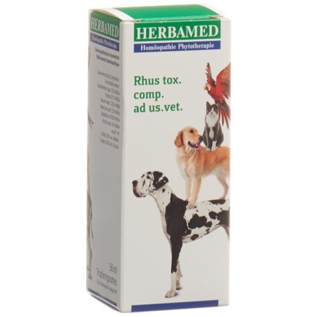 Herbamed Rhus Toxicodendron Comp Ad Us Vet 50мл Herbamed Rhus Toxicodendron Comp Ad Us Vet 50мл