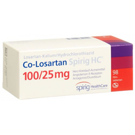 CO Losartan Spirig 100/25 mg 98 filmtablets