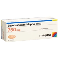 Леветирацетам Мефа Тева 750 мг 30 таблеток покрытых оболочкой