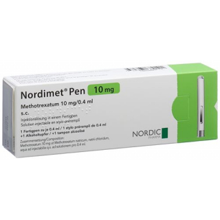 Нордимет раствор для инъекций 10 мг / 0,4 мл предварительно заполненная шприц-ручка 0,4 мл