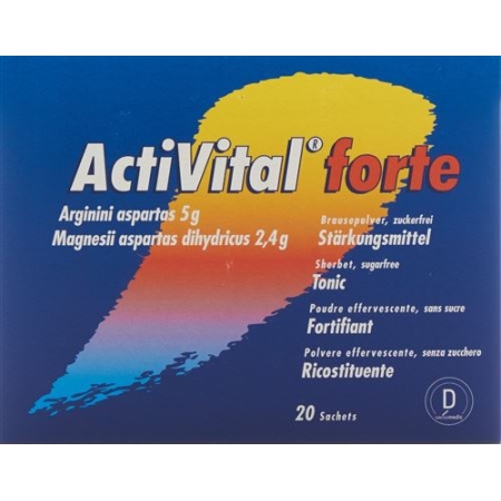 Activital Forte Brause Pulver Orange Limet Beutel 10 Stück