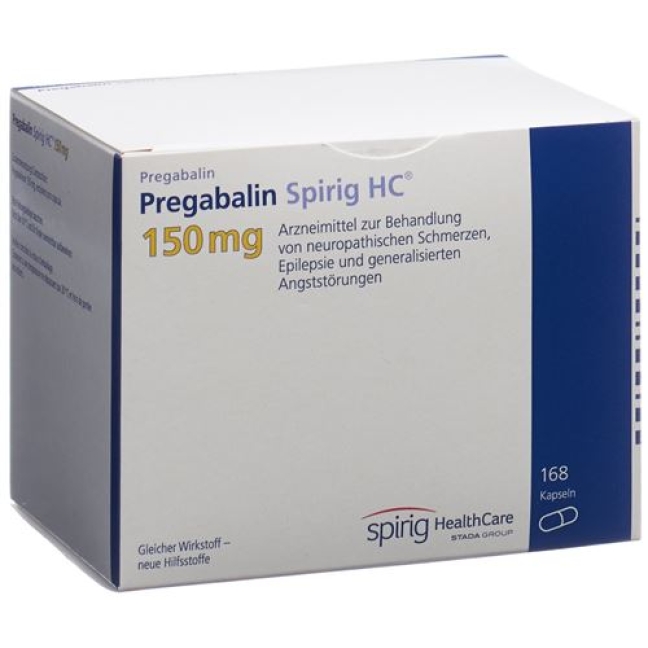 Pregabalin Spirig HC Kapseln 150mg (neu) 56 Stück