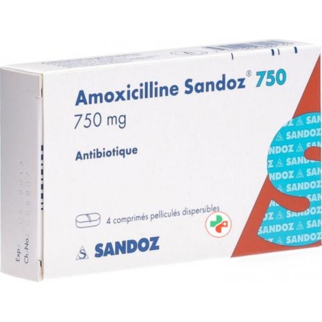 Amoxicillin Sandoz 750 mg 4 tablets Amoxicillin Sandoz 750 mg 4 tablets