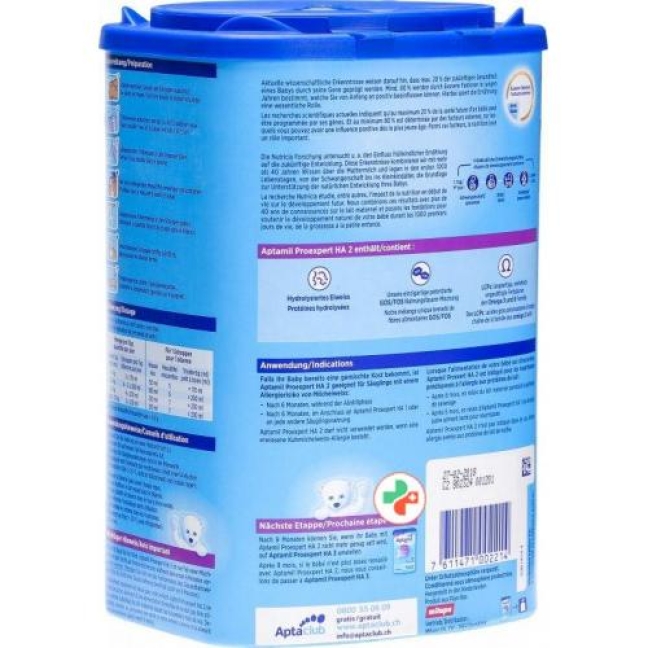 Milupa Aptamil Ha 2 Schoppen Eazypack 800г Milupa Aptamil Ha 2 Schoppen Eazypack 800г