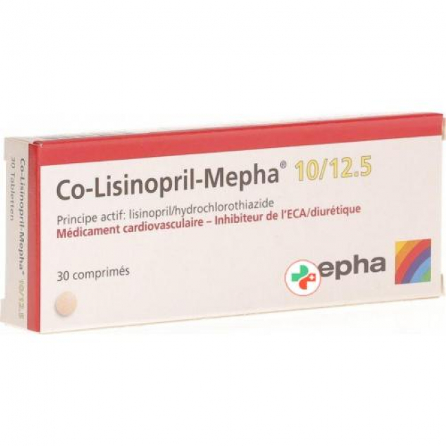 CO Lisinopril Mepha 10/12.5 30 tablets