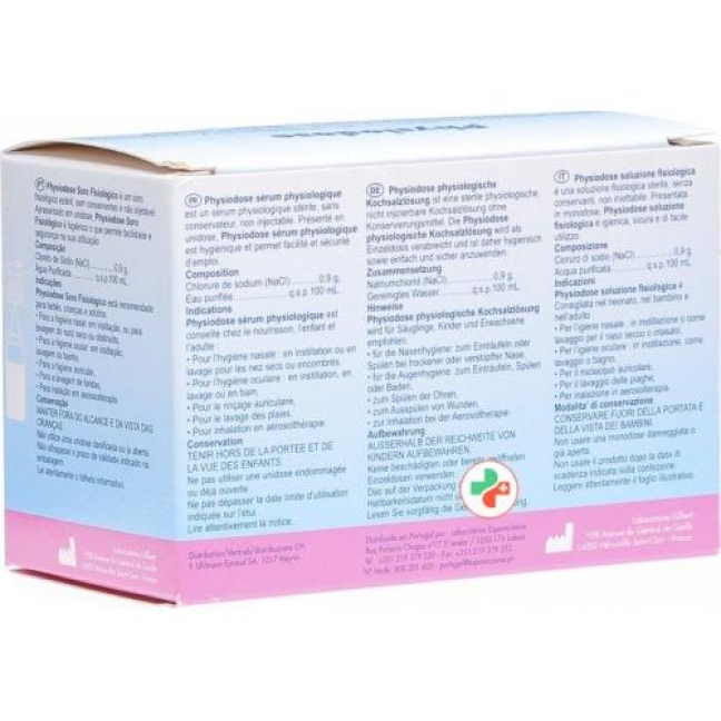 Physiodose Physiologische раствор 18x 5мл Physiodose Physiologische раствор 18x 5мл