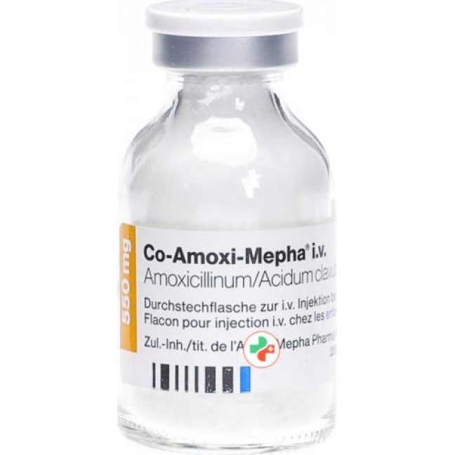 CO Amoxi Mepha 550 mg 10 Durchstechflasche CO Amoxi Mepha 550 mg 10 Durchstechflasche