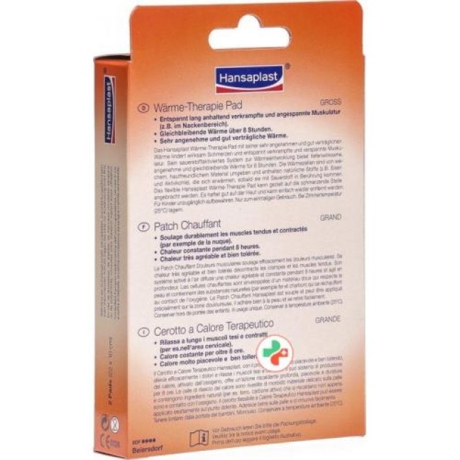 Hansaplast Warme Therapie Pad 22x10см Gross 2 штуки