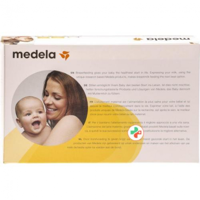 Medela Milchflasche 150мл 3 штуки bedruckt mit Deckel