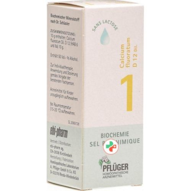 Pflueger Schussler Nr. 1 Calc Fluo капли D 12 30 Pflueger Schussler Nr. 1 Calc Fluo капли D 12 30