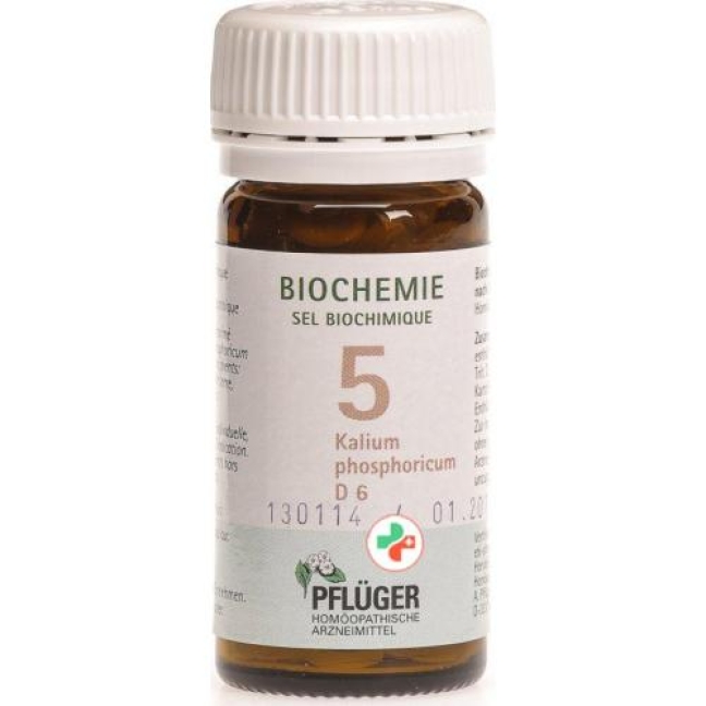 Pflueger Schussler Nr. 5 Kal Phos в таблетках, D 6 25г Pflueger Schussler Nr. 5 Kal Phos в таблетках, D 6 25г