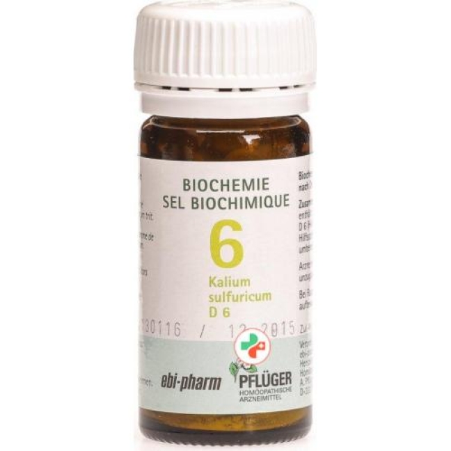 Pflueger Schussler Nr. 6 Kal Sulf в таблетках, D 6 25г Pflueger Schussler Nr. 6 Kal Sulf в таблетках, D 6 25г