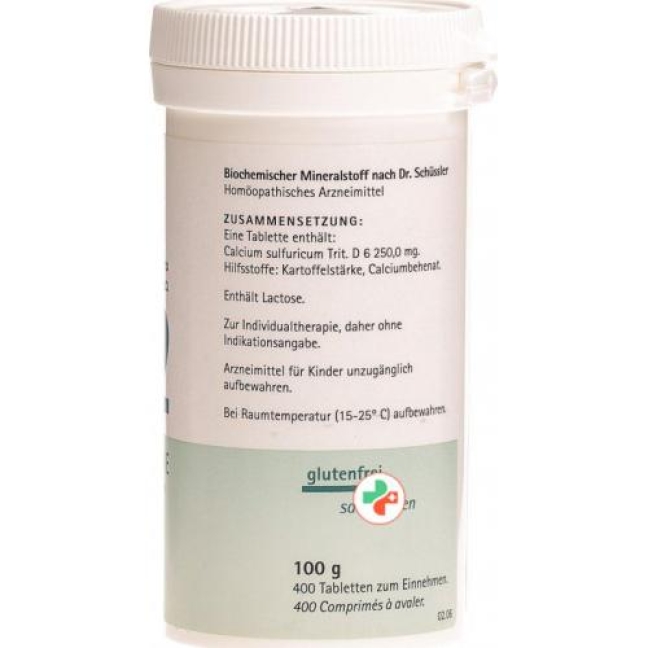 Pflueger Schussler Nr. 12 Calc Sulf в таблетках, D 6 100г Pflueger Schussler Nr. 12 Calc Sulf в таблетках, D 6 100г