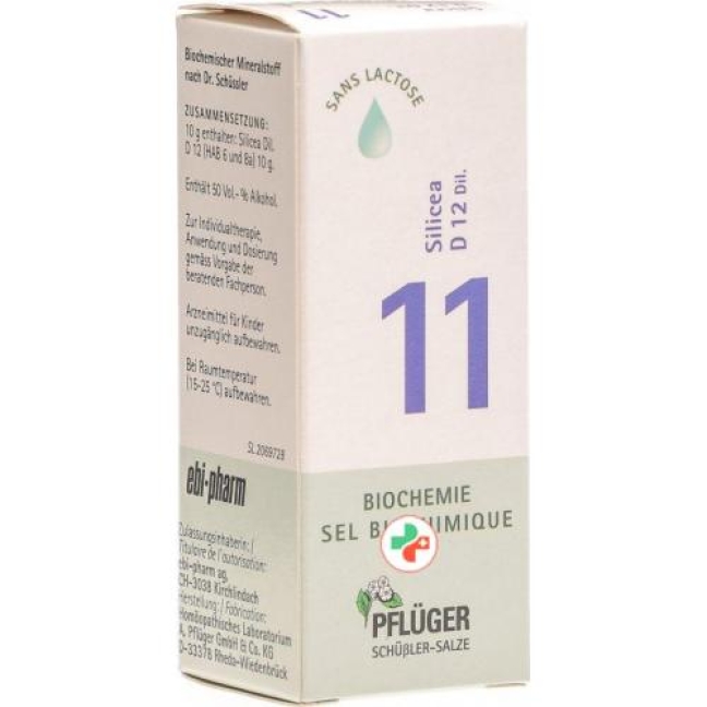 Pflueger Schussler Nr. 11 Silicea капли D 12 30мл Pflueger Schussler Nr. 11 Silicea капли D 12 30мл
