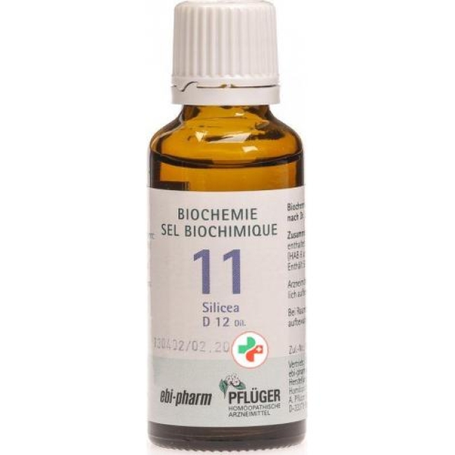 Pflueger Schussler Nr. 11 Silicea капли D 12 30мл Pflueger Schussler Nr. 11 Silicea капли D 12 30мл