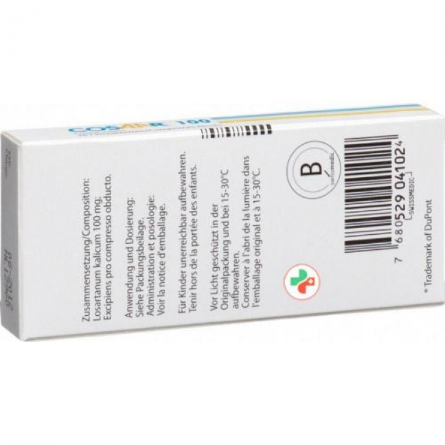 Cosaar 100 mg 28 filmtablets