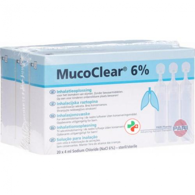 Pari Mucoclear раствор для ингаляций 6% NaCl 60x 4мл