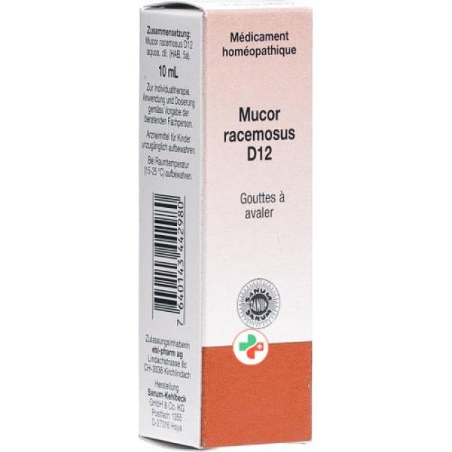 Sanum Mucor Racemosus капли D 12 10мл Sanum Mucor Racemosus капли D 12 10мл