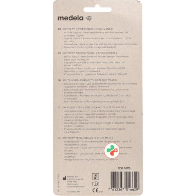 Medela Contact Brusthuetchen S 16мм 1 Paar mit Box