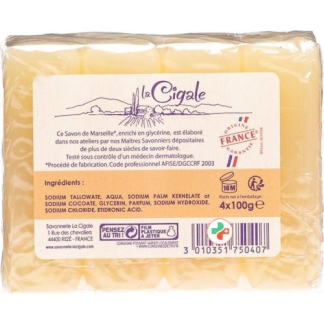 La Cigale Marseilleseife 4x 100г La Cigale Marseilleseife 4x 100г