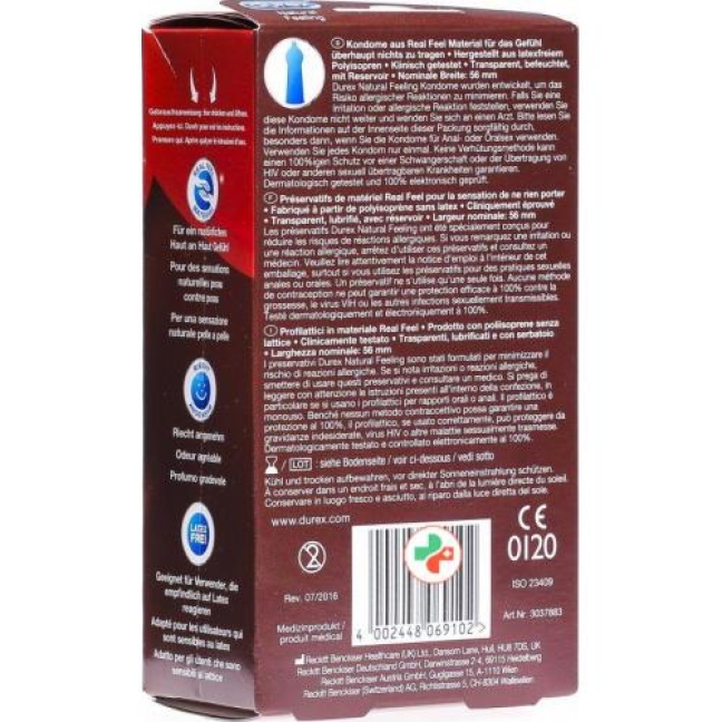 Durex Natural Feeling Praservativ Big Pack 16 штук Durex Natural Feeling Praservativ Big Pack 16 штук