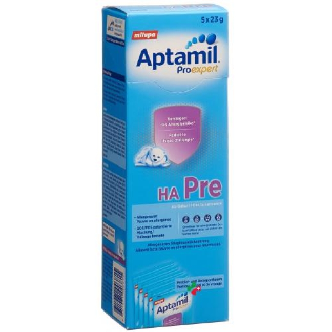 Milupa Aptamil Ha Pre Portionen 5x 23г Milupa Aptamil Ha Pre Portionen 5x 23г