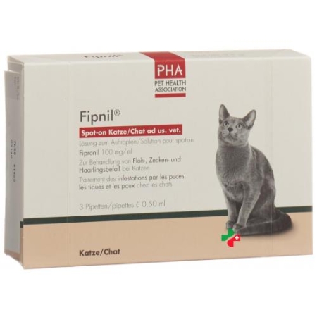 Fipnil Spot-on Ad Us. Vet. раствор Katze 3x 0.5мл Fipnil Spot-on Ad Us. Vet. раствор Katze 3x 0.5мл