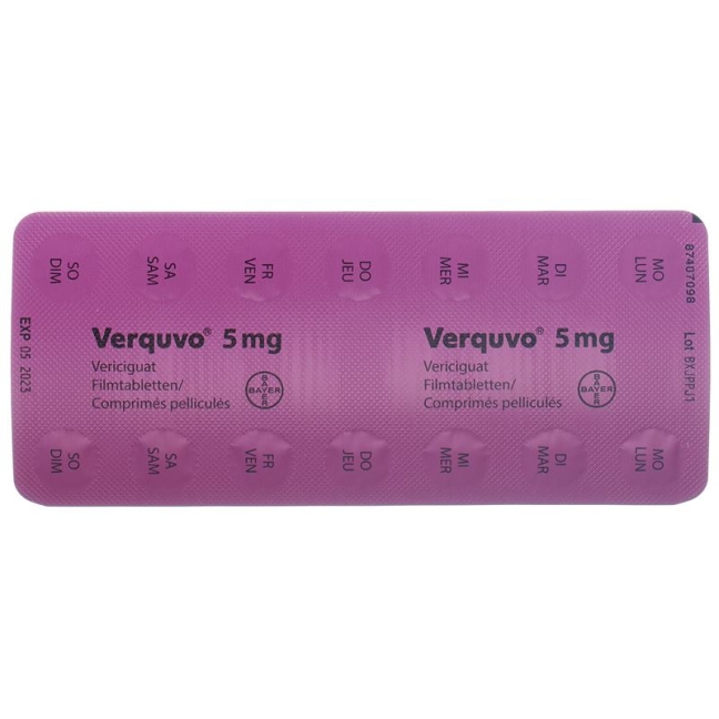 VERQUVO пленочная таблетка 5 мг