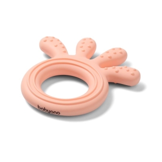 BABYONO Silikon Beissring Octopus pink