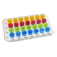 ANABOX 7x4 Medidispenser farbig D/F/I mit 28 Medib